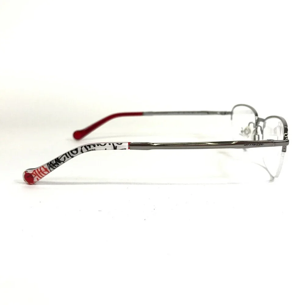 Arnette Eyeglasses Frames MOD.6084 502 Silver Half Rim Square 52-18-135